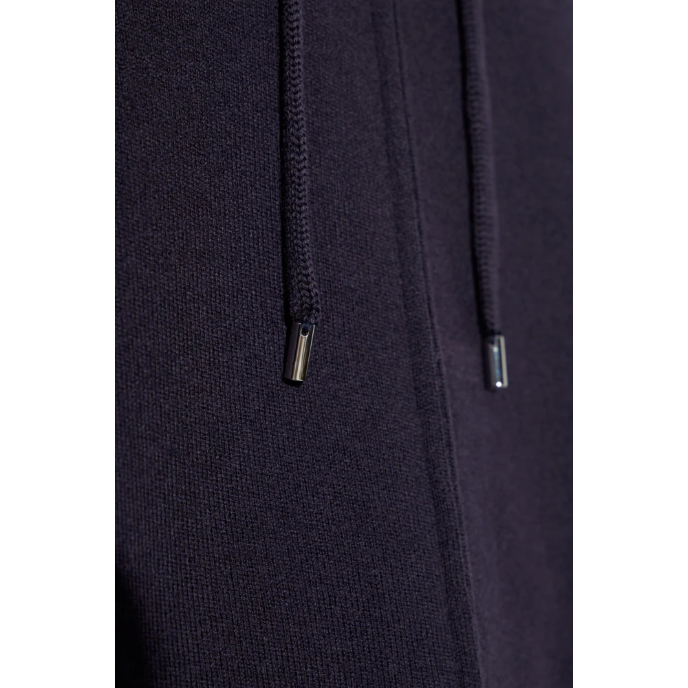 Lanvin Cardigan met capuchon Blue Heren