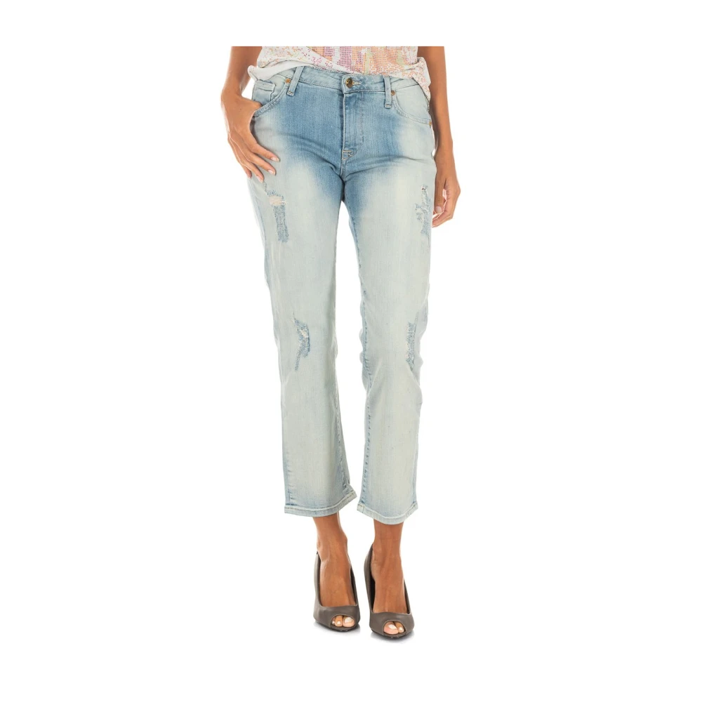 Jeans > Cropped Jeans - - MET - Modalova