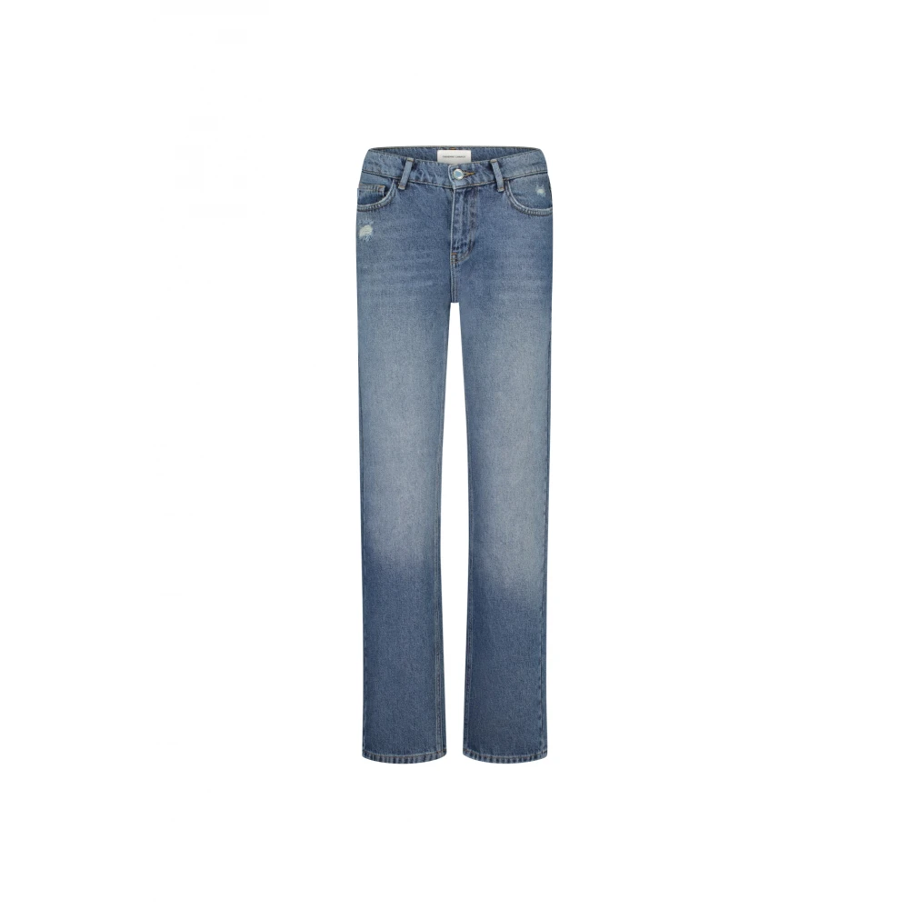 Fabienne Chapot Mångsidiga Straight Low-rise Jeans Blue, Dam