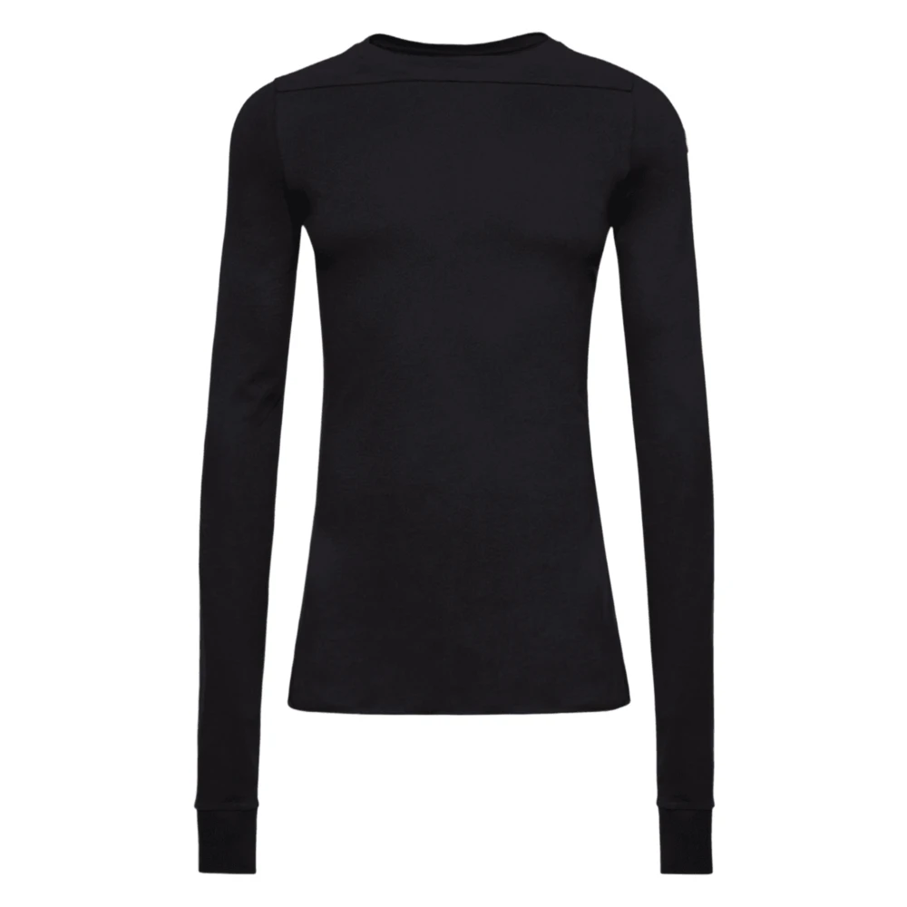 Moncler , Long Sleeve T-Shirts, Male, Black, S, Girder Long Sleeve T-Shirt
