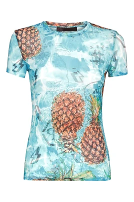 LS Top Stretch Pineapple Skies