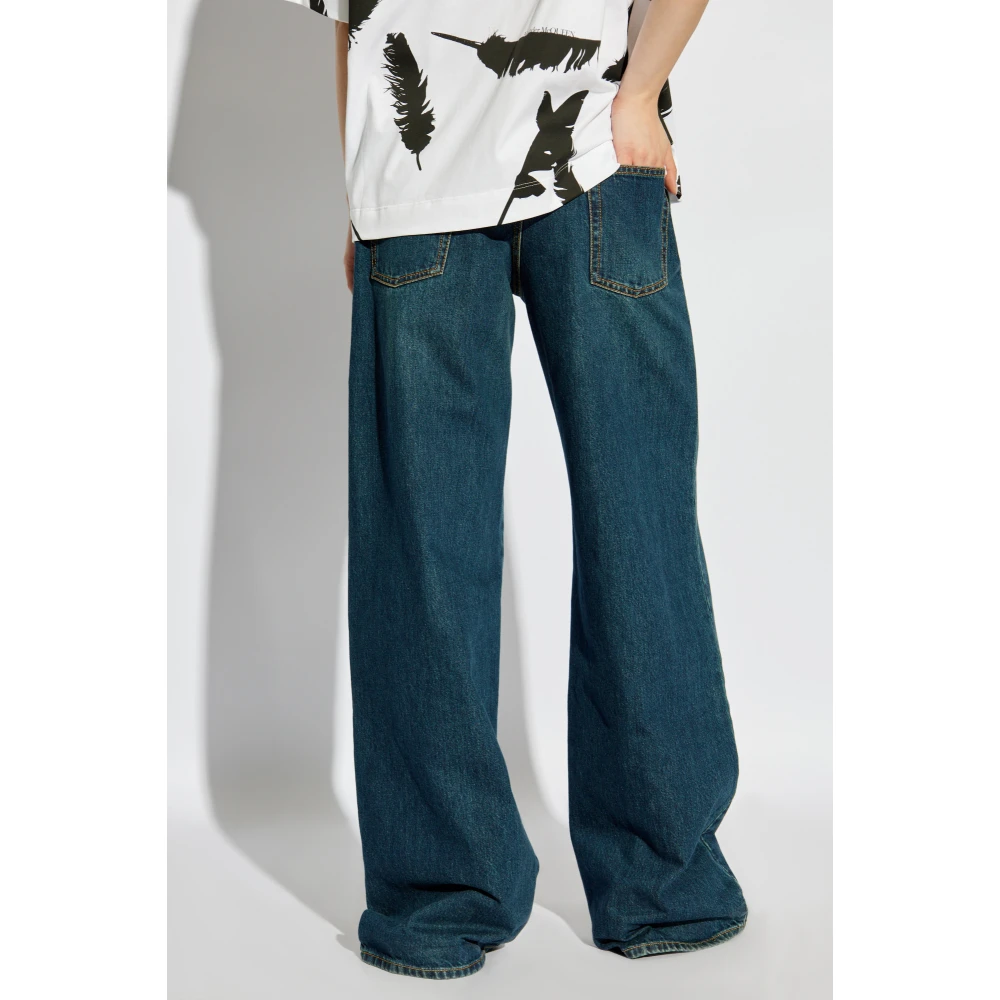alexander mcqueen Wijde jeans Blue Dames