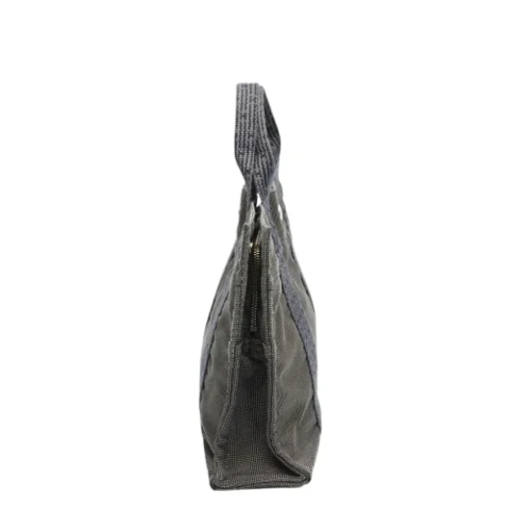 Hermès Vintage Pre-owned Canvas handbags Gray Dames