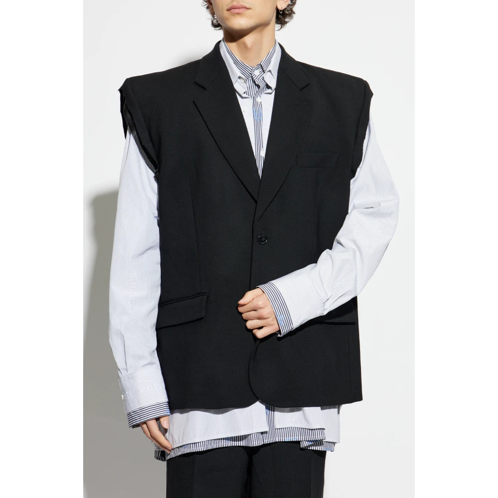 Vetements Wollen vest Black Heren