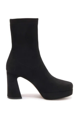 Svarta Stretch Ankelboots
