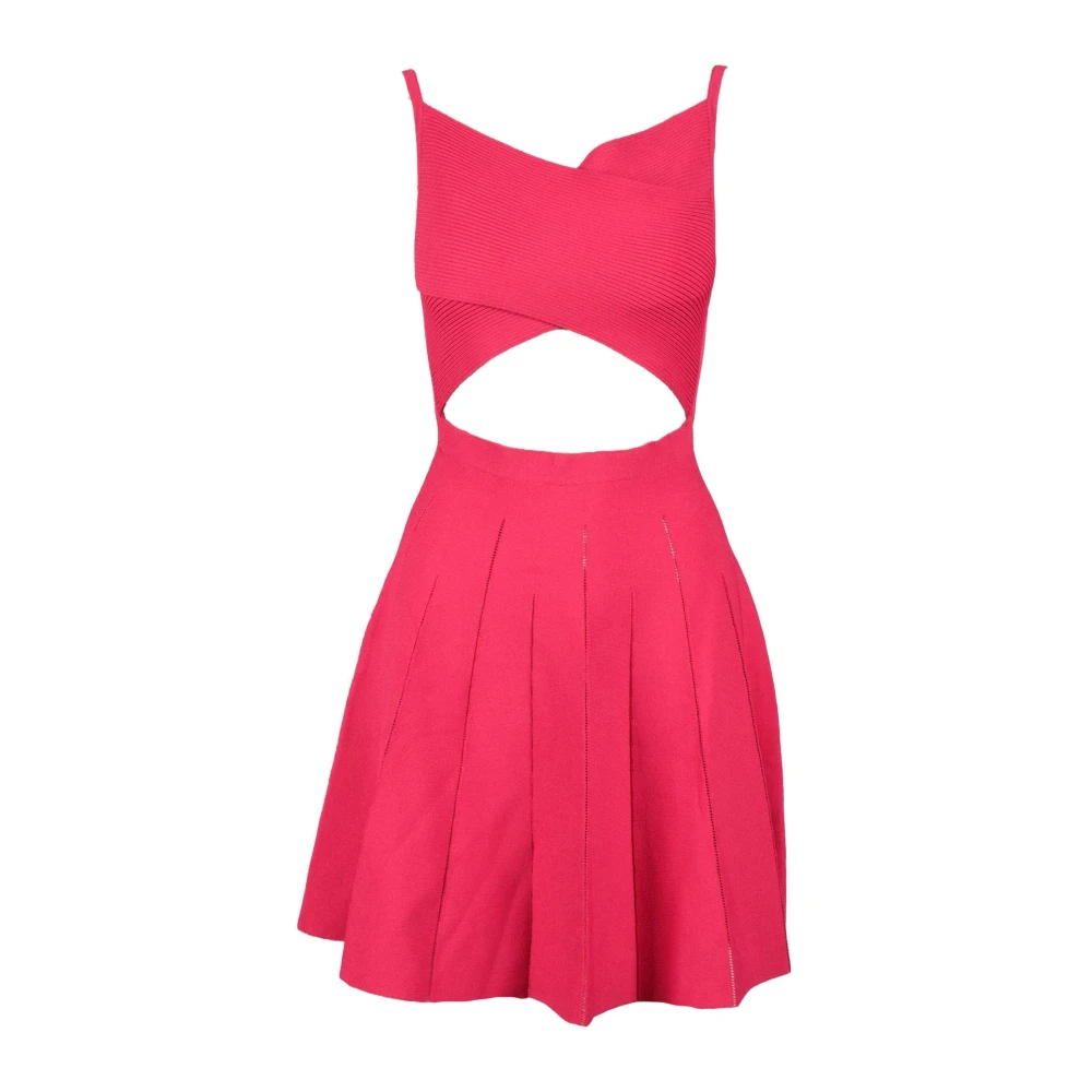 pinko Elegante jurk in gemengde materialen Pink Dames