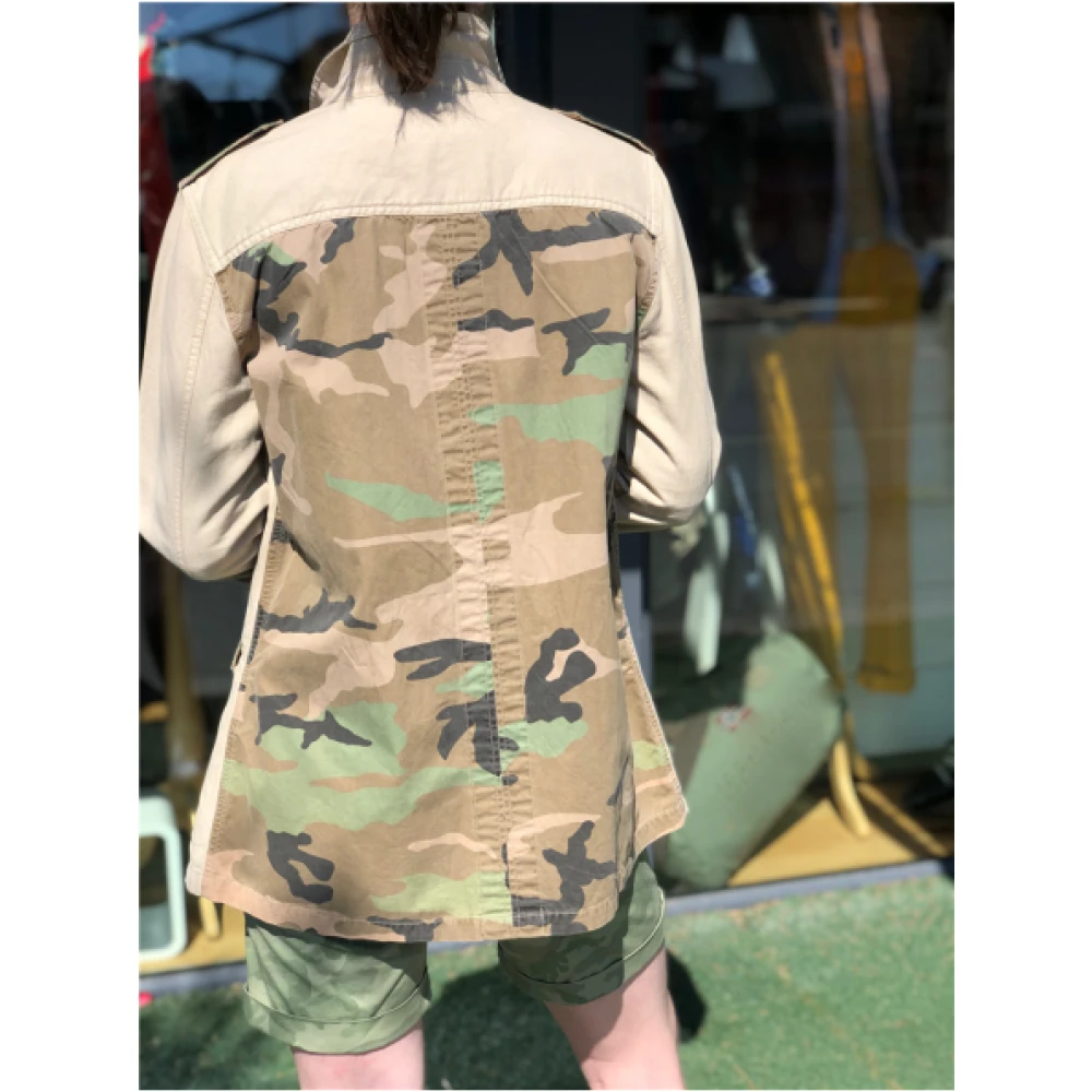 Mason's Camouflage Safari Overhemd Jas Beige Dames