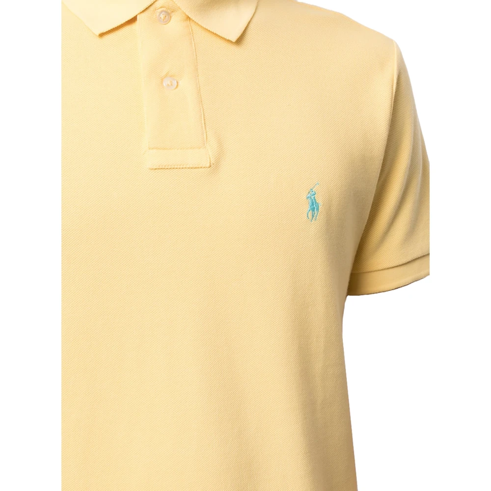 Polo Ralph Lauren Gele Polo Shirt Regular Fit Katoen Yellow Heren