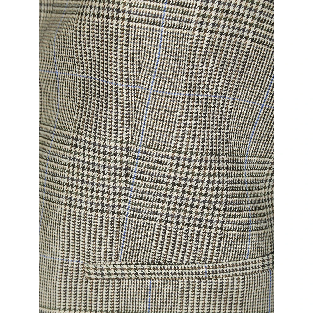 P.a.r.o.s.h. Prins van Wales Ruit Vest Beige Dames