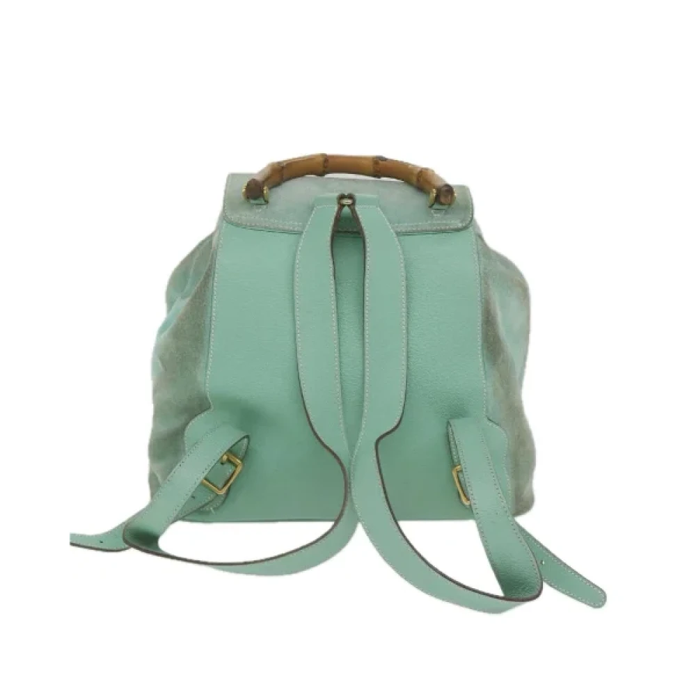 Gucci Vintage Pre-owned Suede shoulder-bags Blue Dames