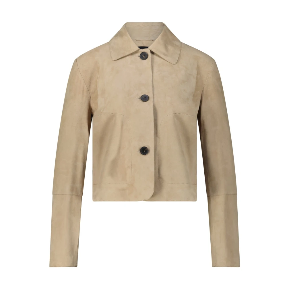 Arma Geitenleren jas Emy Beige Dames