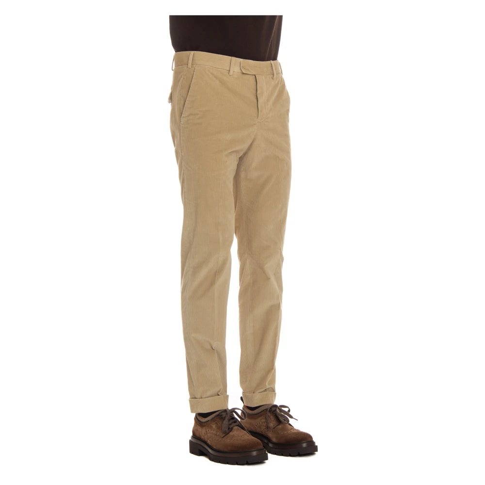 PT Torino Sartoriale Broek met Rits Beige Heren
