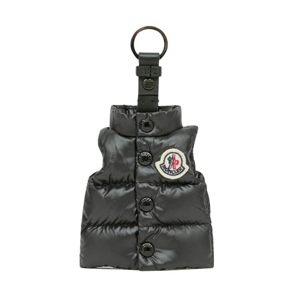 Moncler Sleutelhanger in de vorm van een gewatteerd vest Black Heren