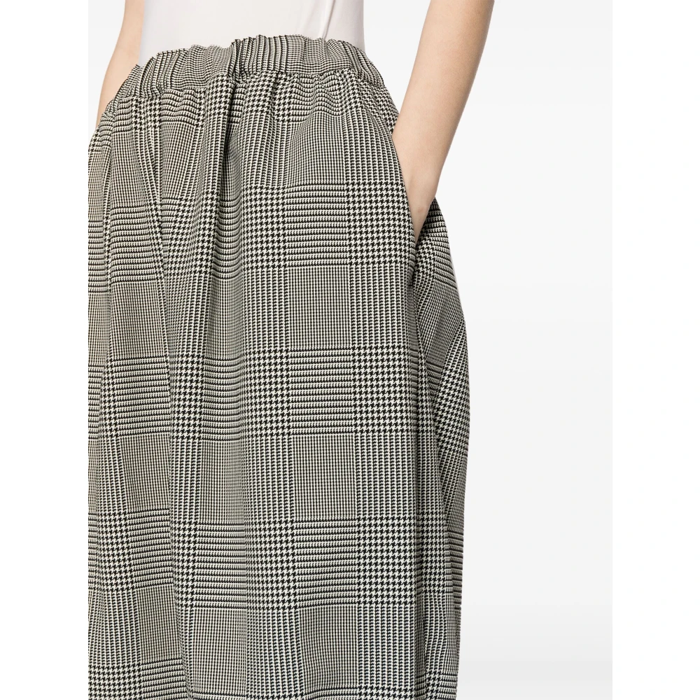 Comme des Garçons Stijlvolle Houndstooth Tapered Broek Multicolor Dames