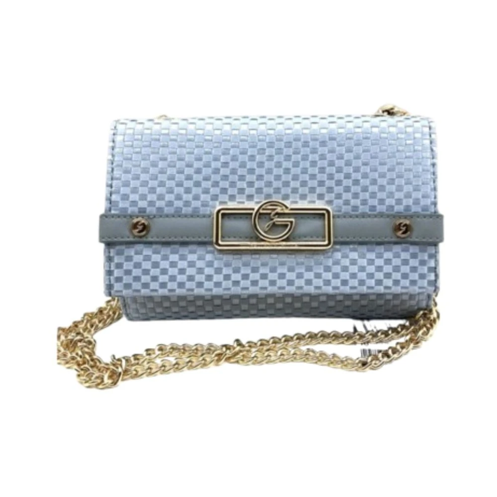 Gattinoni Feestelijk geweven satijnen clutch Blue Dames