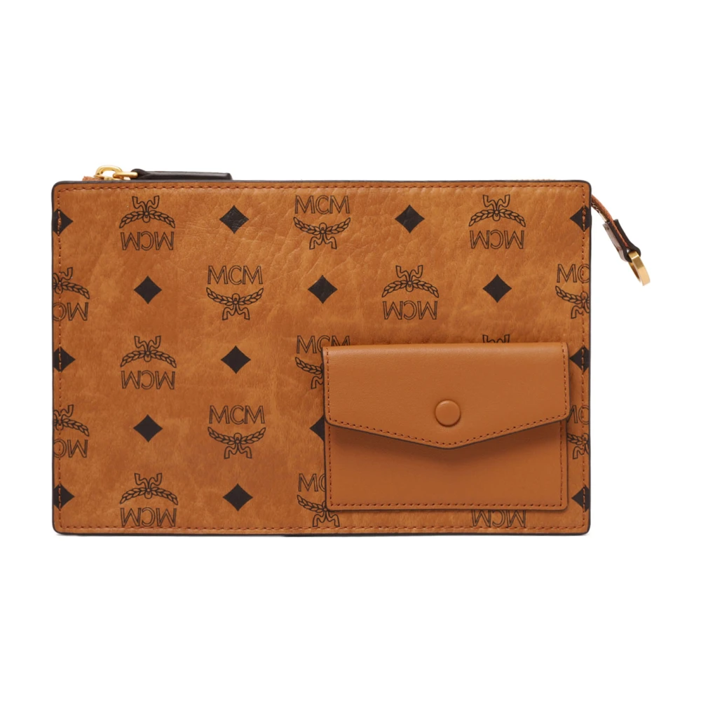 Mcm Brown Clutches, Female, One Size, Brandy Bags Collection