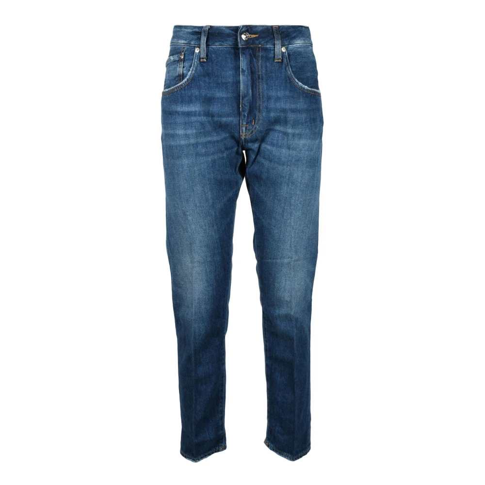 (+) People Katoenen Jeans voor Mannen en Vrouwen Blue Dames