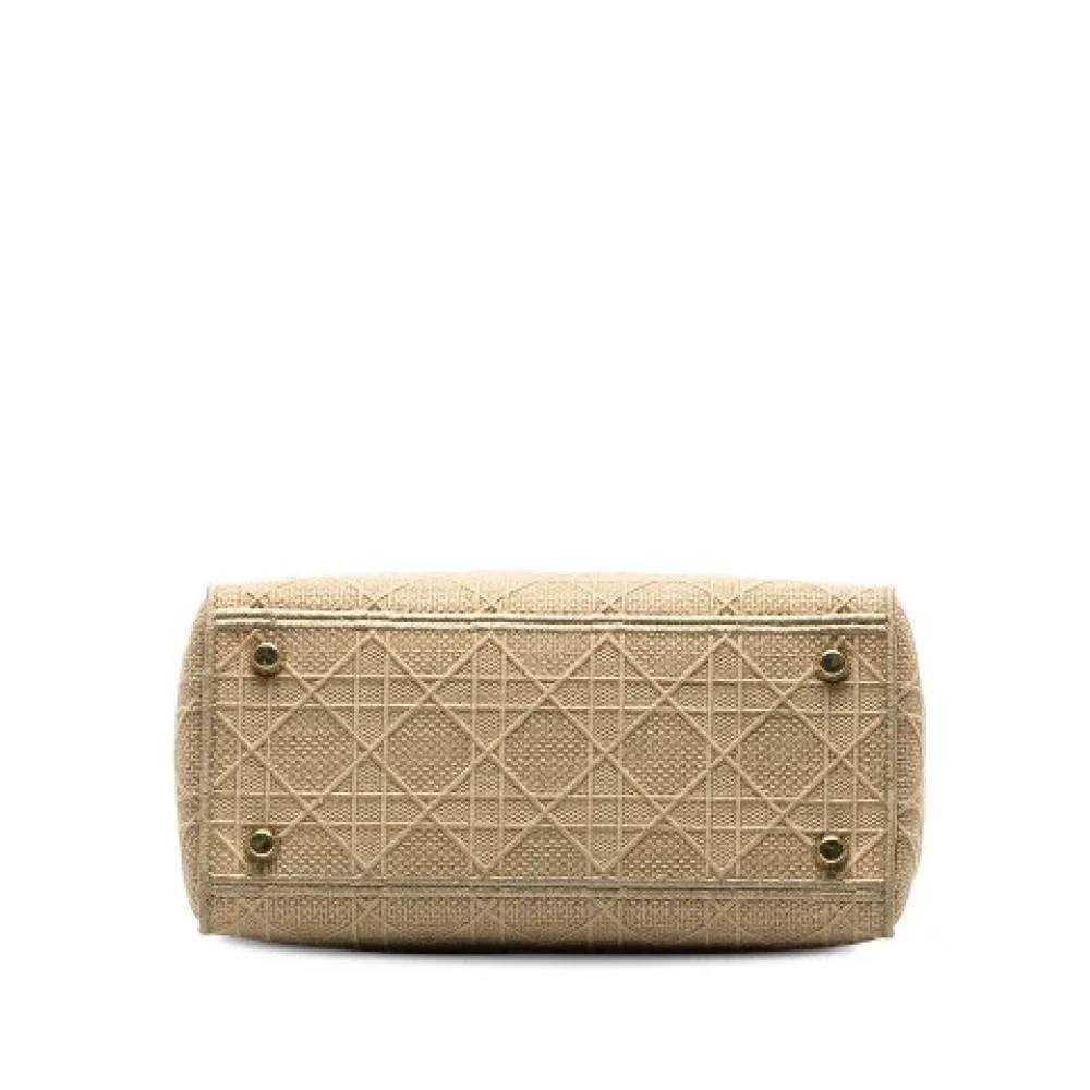 Dior Vintage Pre-owned Canvas dior-bags Beige Dames