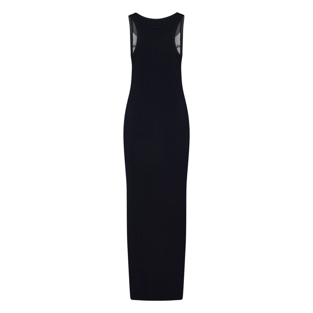 Jean Paul Gaultier Zwarte Elegantie Tule Jurk Black Dames