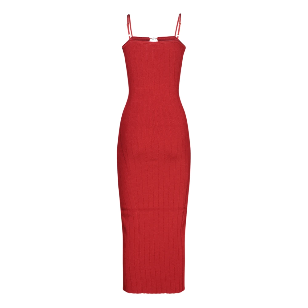 Jacquemus Rode Jurk voor Vrouwen Aw24 Red Dames