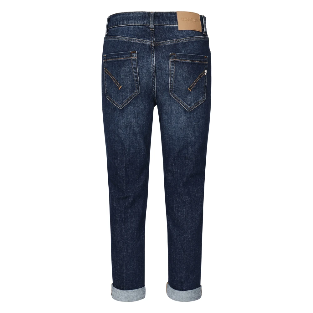 Dondup Blauwe Jeans met Koons Juweel Detail Blue Dames