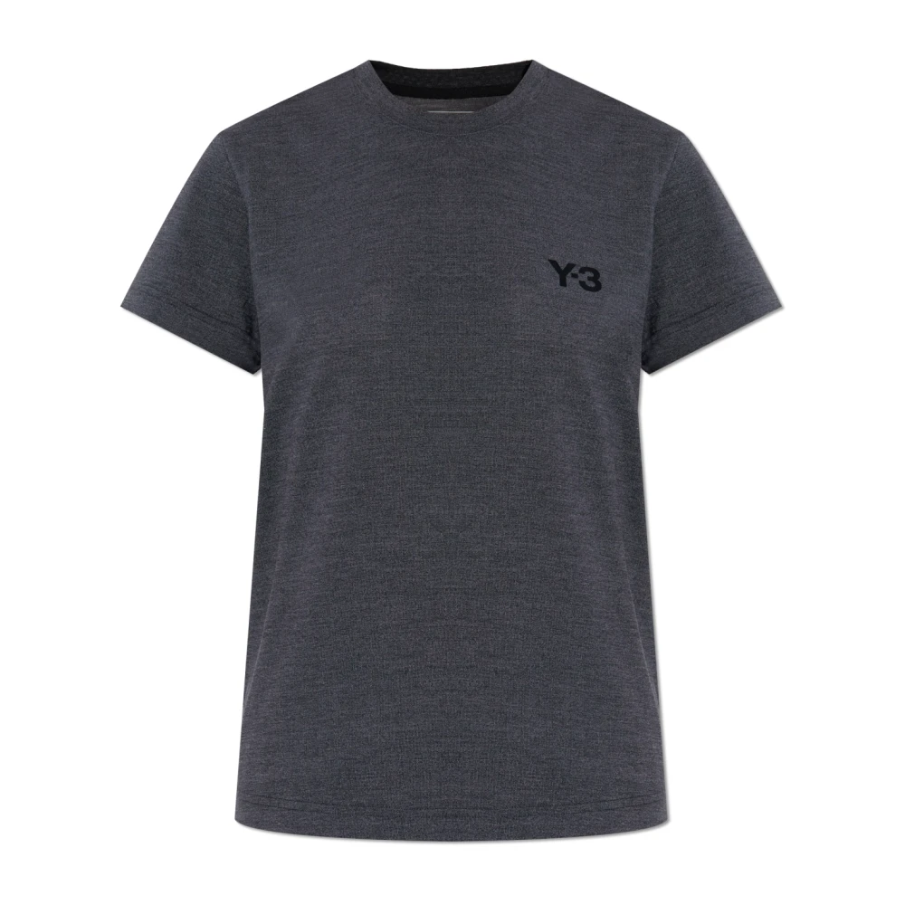 Y-3 T-shirt met logo Gray Dames