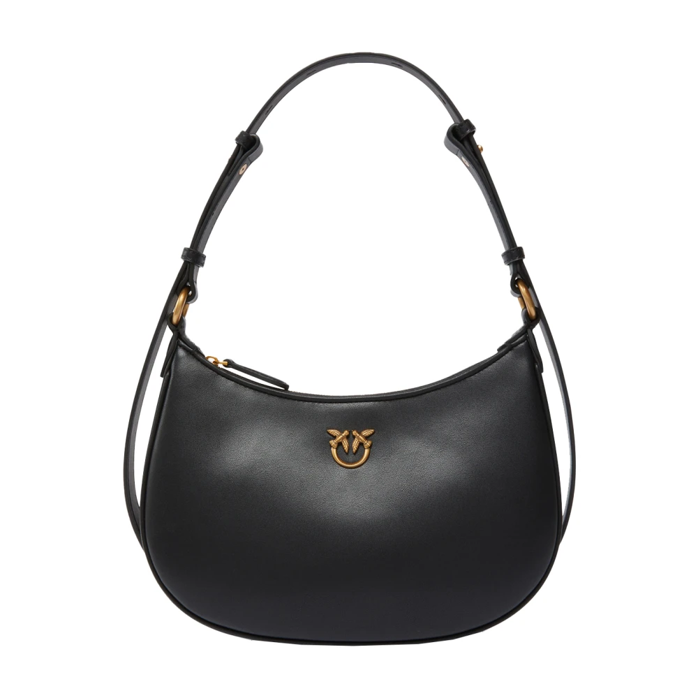 Pinko Women's Black Half Moon Mini Shoulder Bag