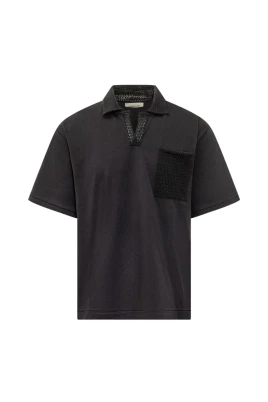 Polo MC Jersey Crochet
