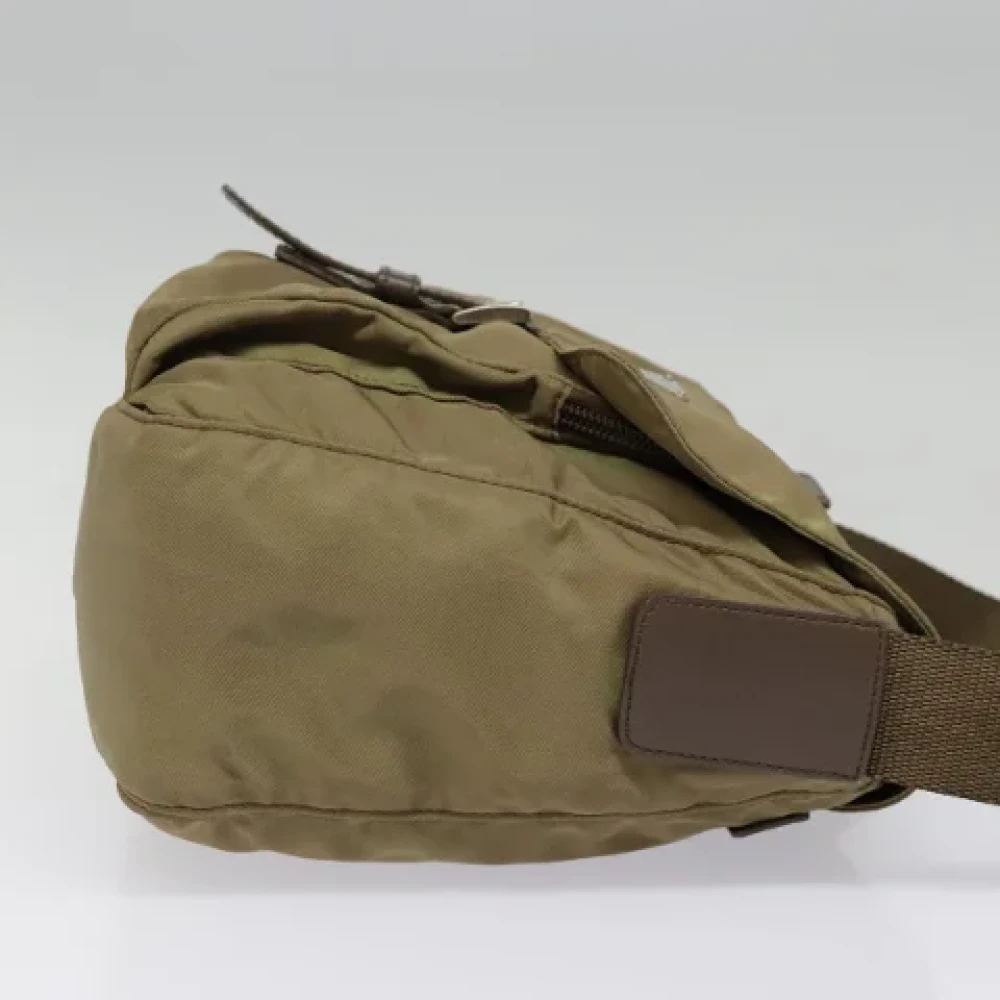 Prada Vintage Pre-owned Nylon prada-bags Brown Dames