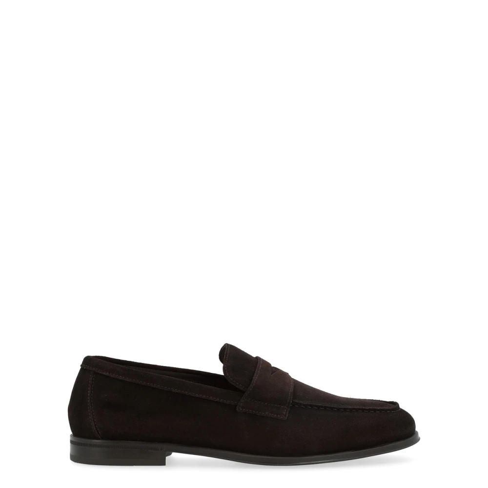 Doucal's Men's Brown Loafers, 8 Uk, Penny Adler Juke Loafer