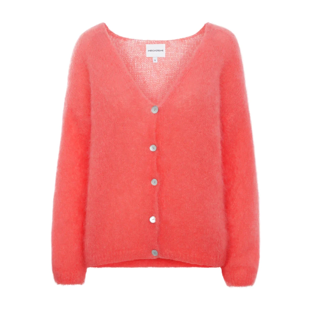 American Dreams Batik-geïnspireerde Cornelia Cardigan in Coral Red Dames
