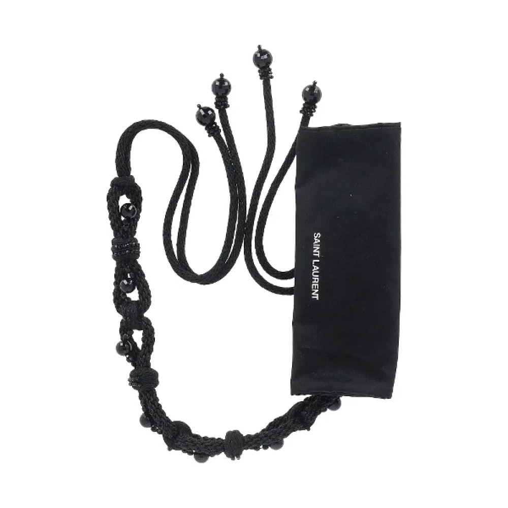 Yves Saint Laurent Vintage Pre-owned Nylon belts Black Dames