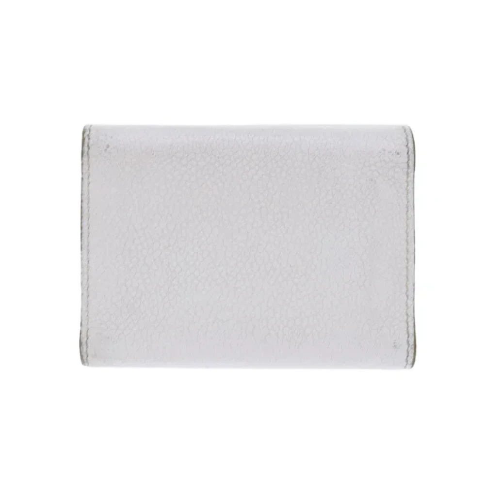 Saint Laurent Vintage Pre-owned Leather wallets White Dames