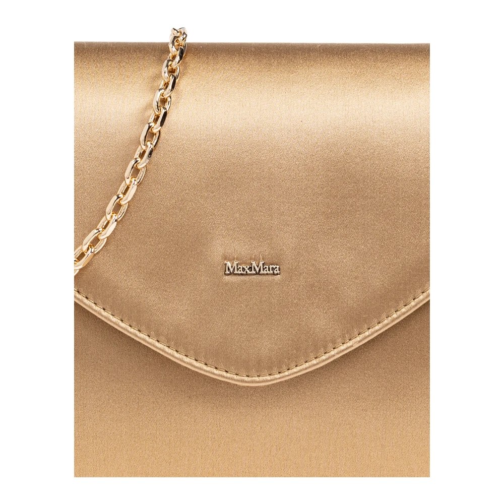 Max Mara Satin clutch 'Envelope' Yellow Dames