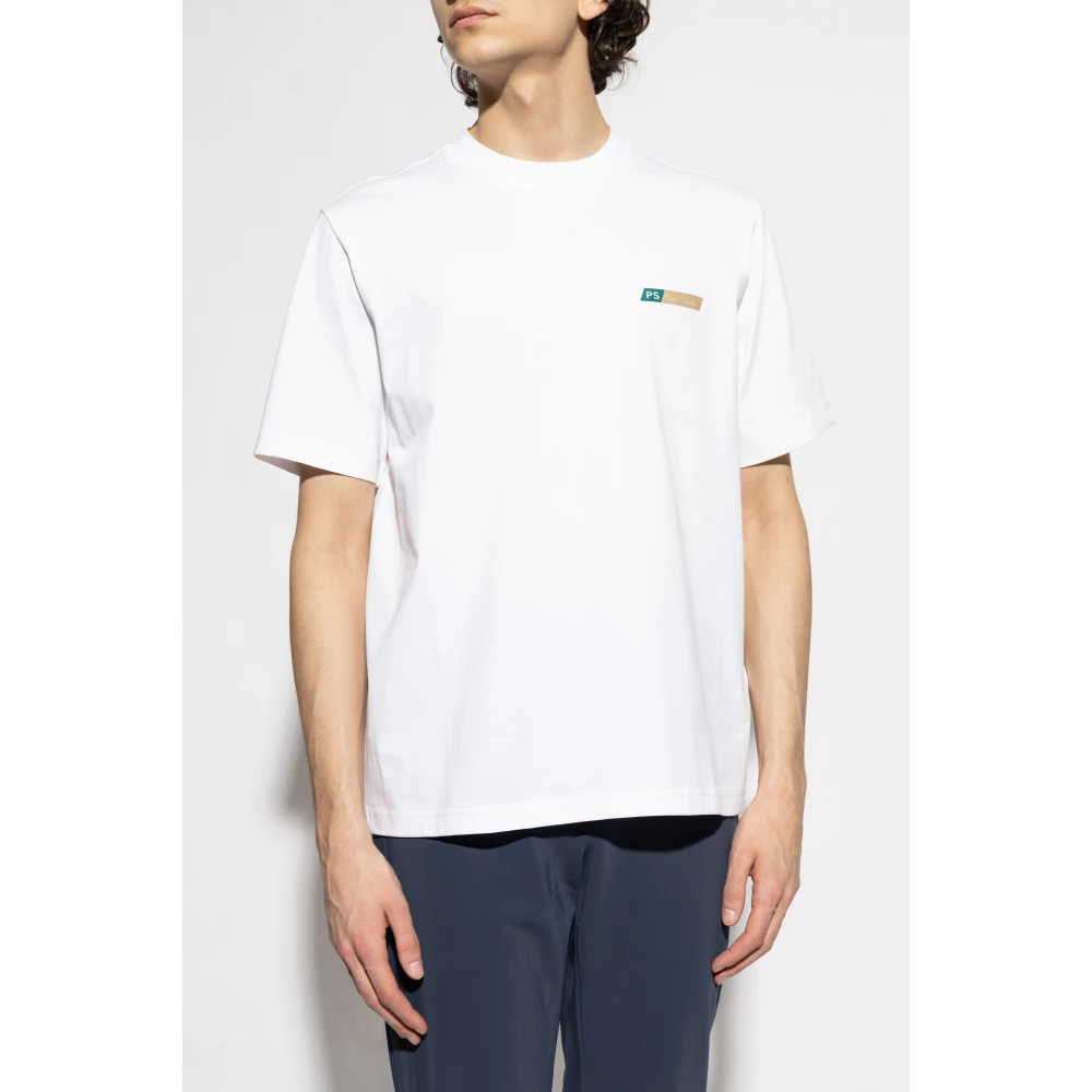 PS By Paul Smith T-shirt met bedrukt logo White Heren