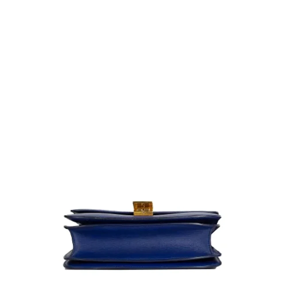 Celine Vintage Pre-owned Leather celine-bags Blue Dames