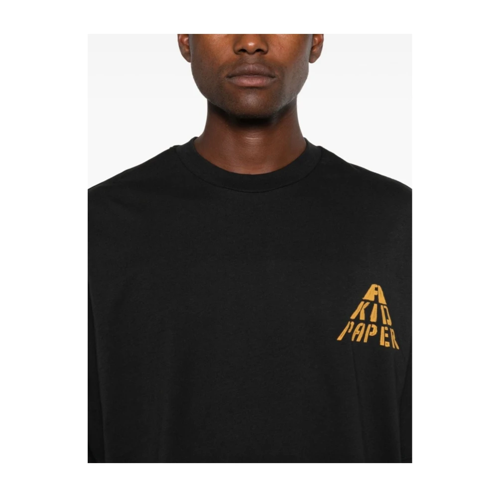A Paper Kid Jersey T-shirt Unisex Zwart Black Heren