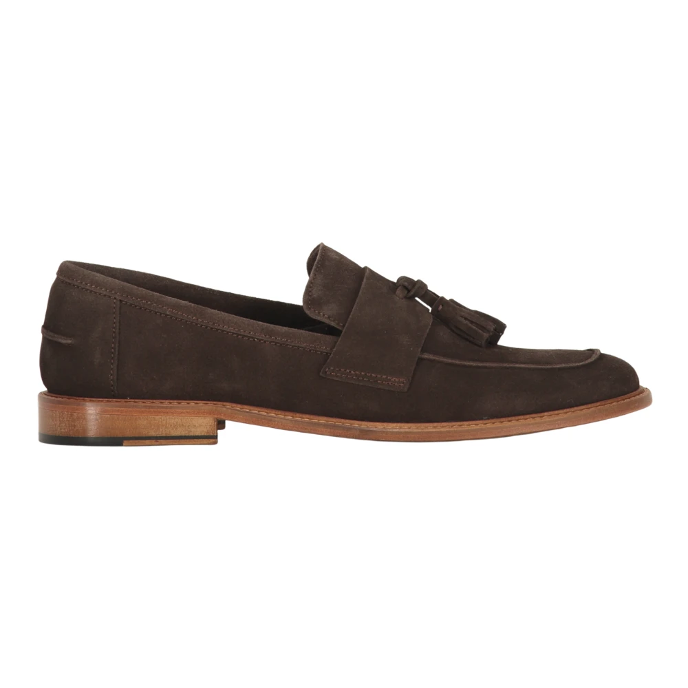 Bruno Magli Tassel Kalvskinn Loafers Brown, Herr