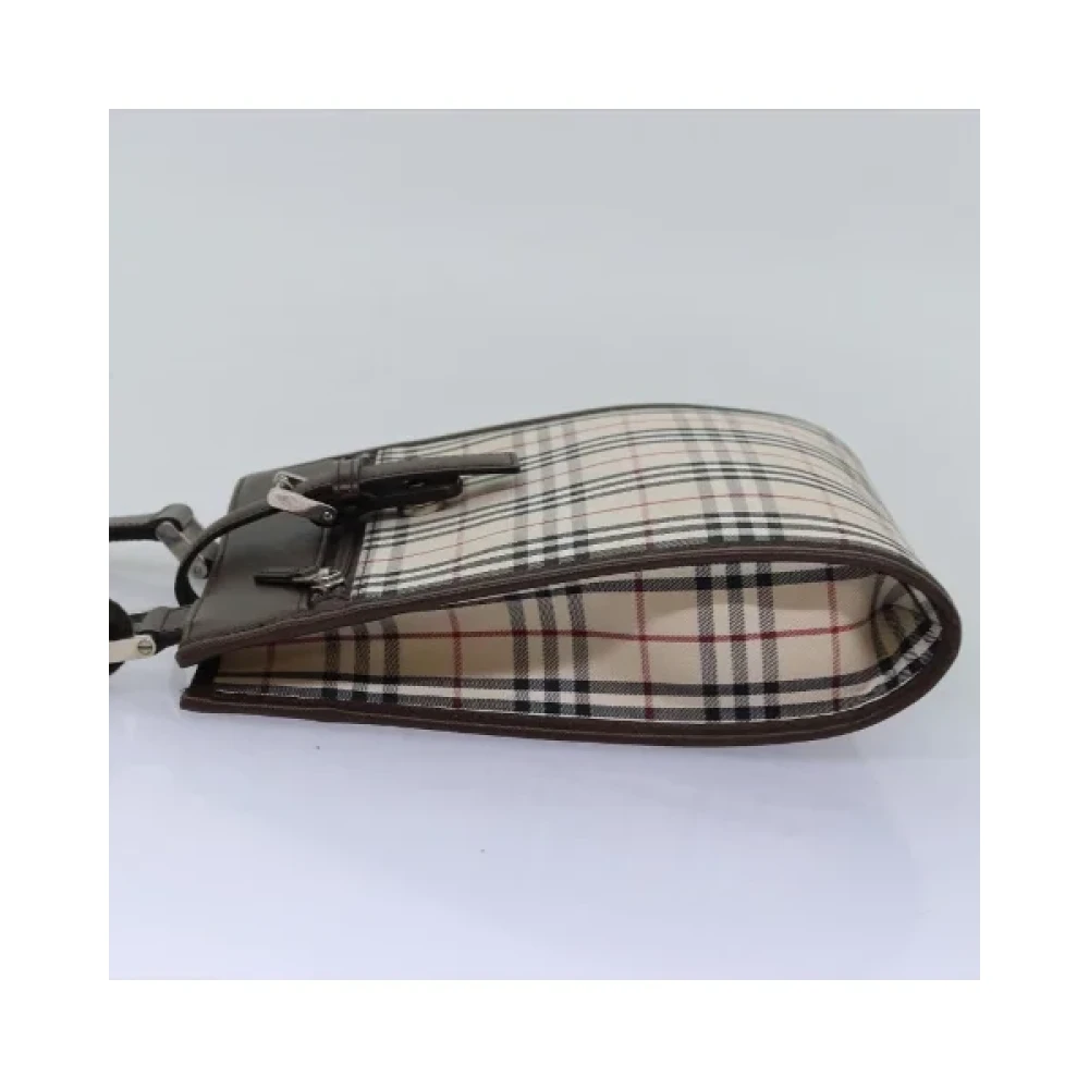 Burberry Vintage Pre-owned Canvas shoulder-bags Beige Dames