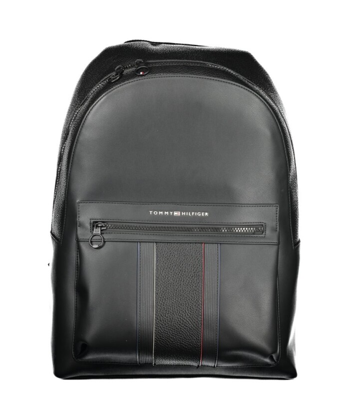 black-polyester-men-backpack-stylish-design