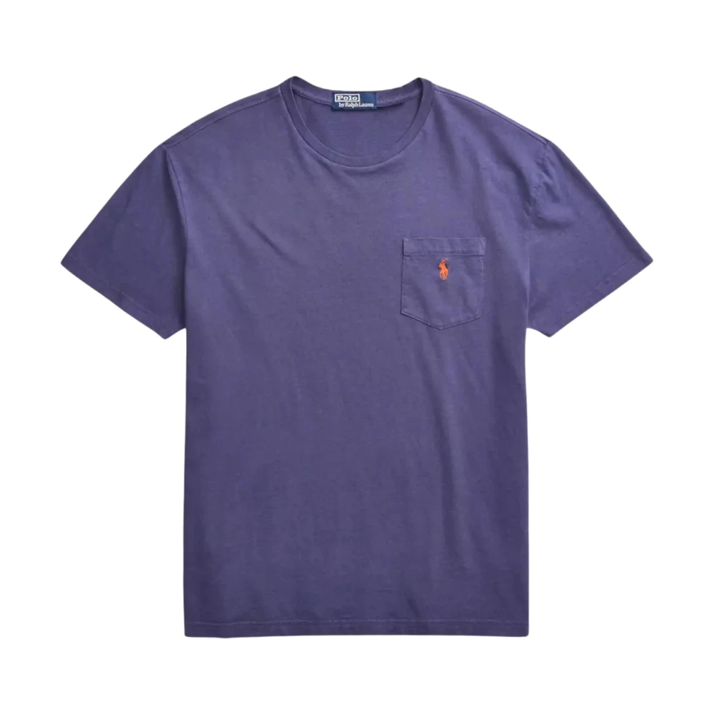 Ralph Lauren Katoenen T-shirt met geborduurd logo Blue Heren