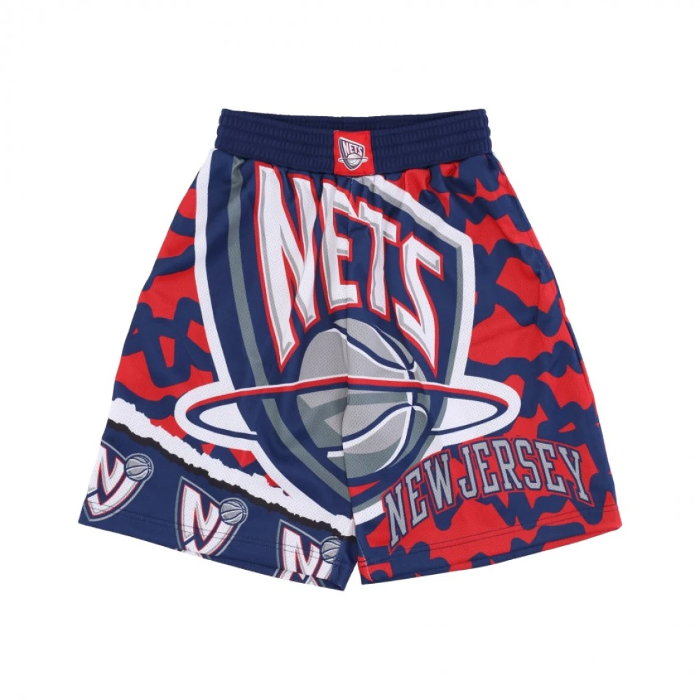Mitchell & Ness Basketbal shorts NBA Jumbotron 2.0 Mesh Short Hardwood Classics Nejnet Blue Heren