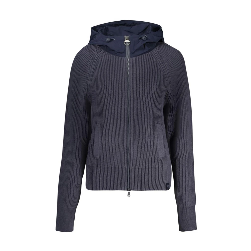 North Sails , Zip-Throughs, Female, Blue, S, Poliestere Crew Neck Jumper