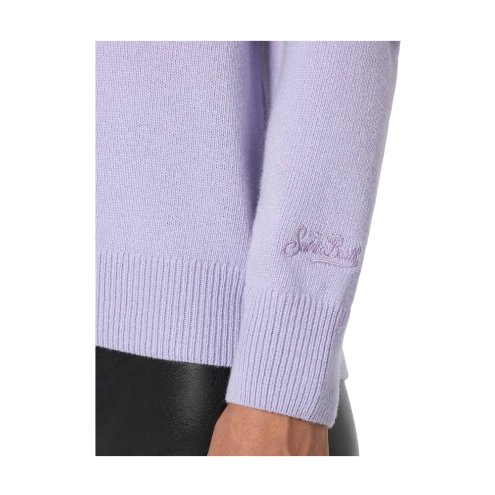 Saint Barth Paarse Sweater New Queen Jacquard Purple Dames