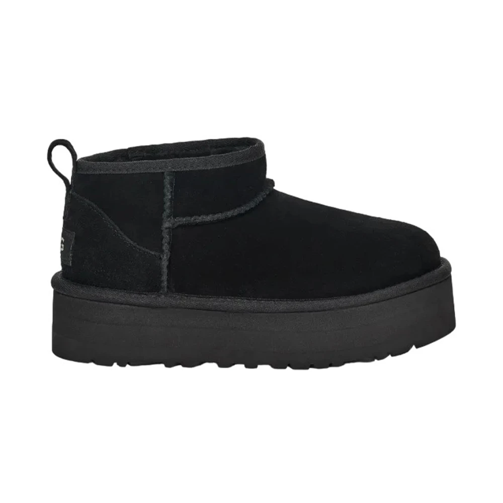 UGG Klassiska Ultra Mini Ankelboots Black, Flicka