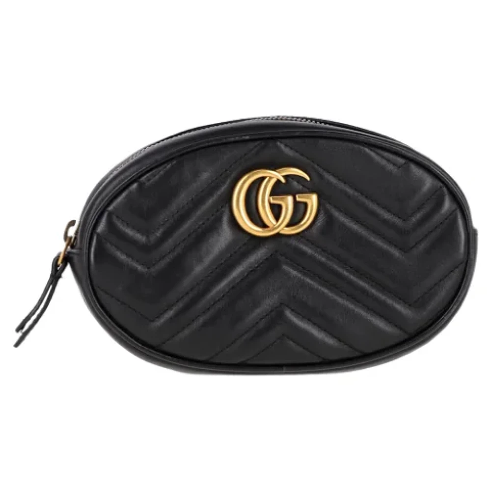 Gucci Vintage Pre-owned Leather handbags Black Dames