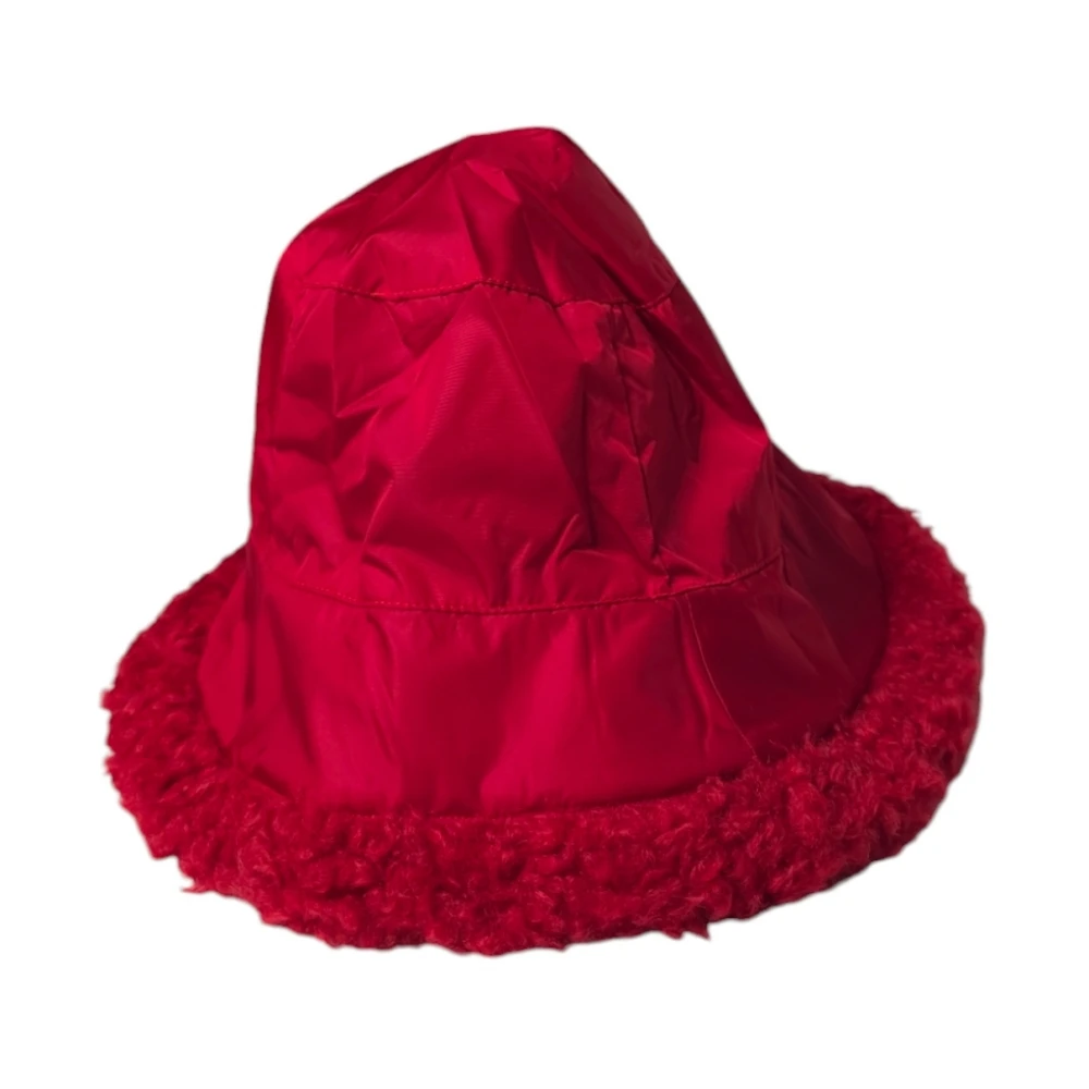 BomBoogie Rode Faux Fur en Nylon Cloche Red Dames