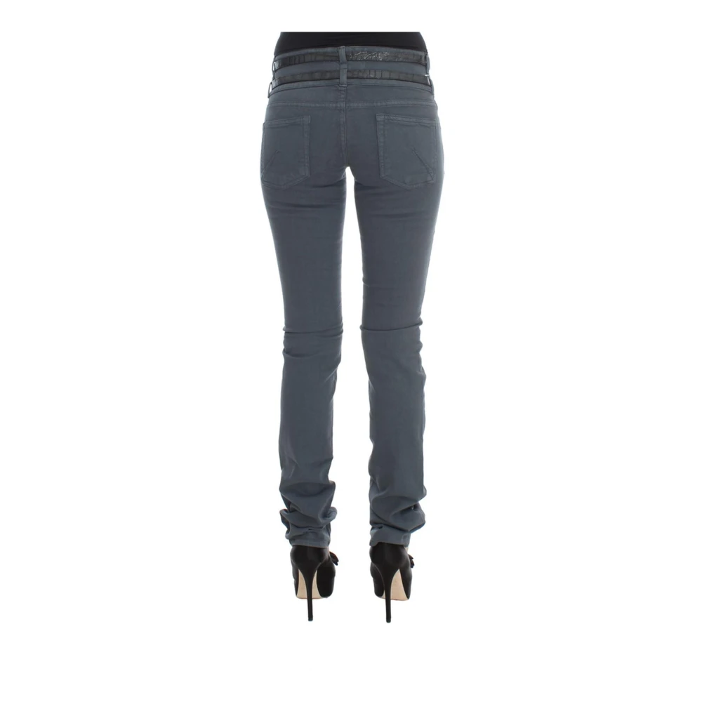 John Galliano Slim Fit Blauwe Jeans Gemaakt in Italië Blue Dames