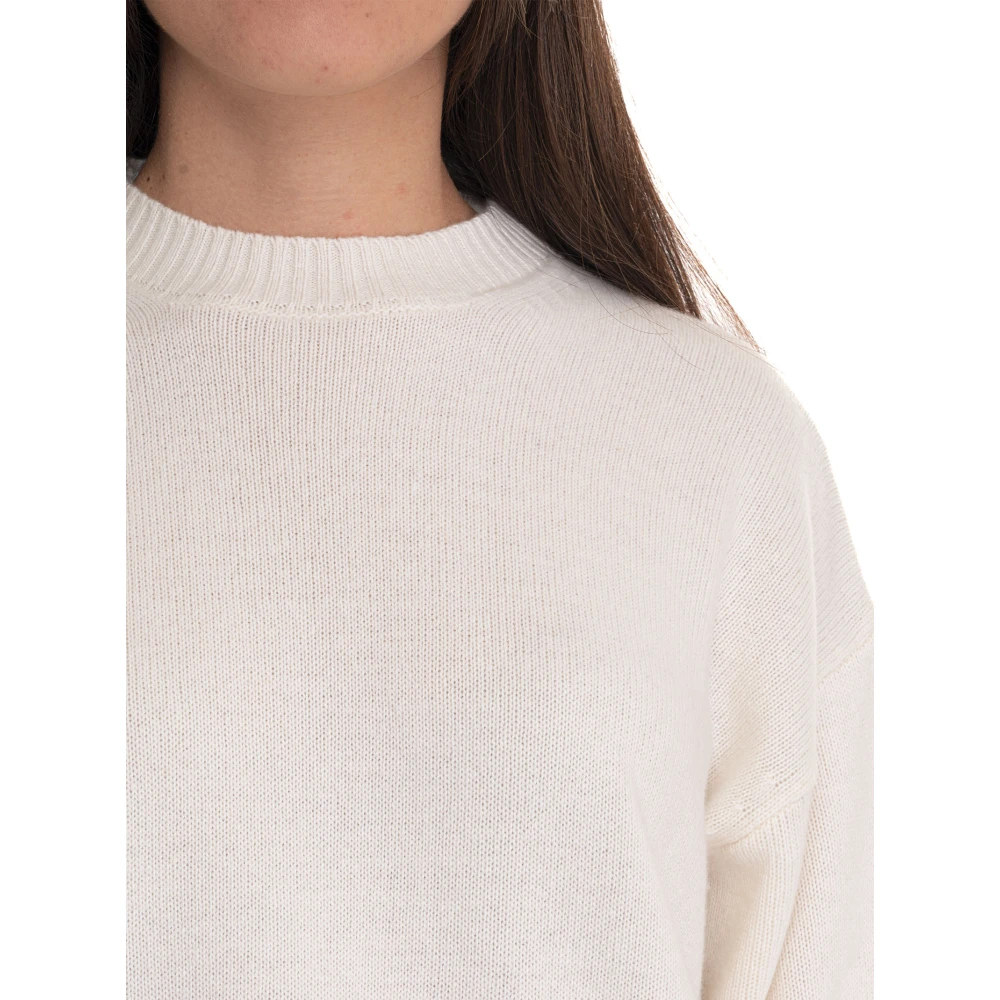 Roy Roger's Korte Pullover van Wolmix Beige Dames