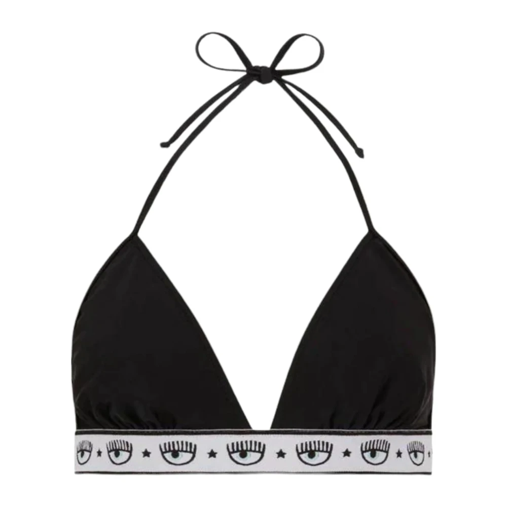 Chiara Ferragni Collection Stijlvolle Bikini Top Black Dames